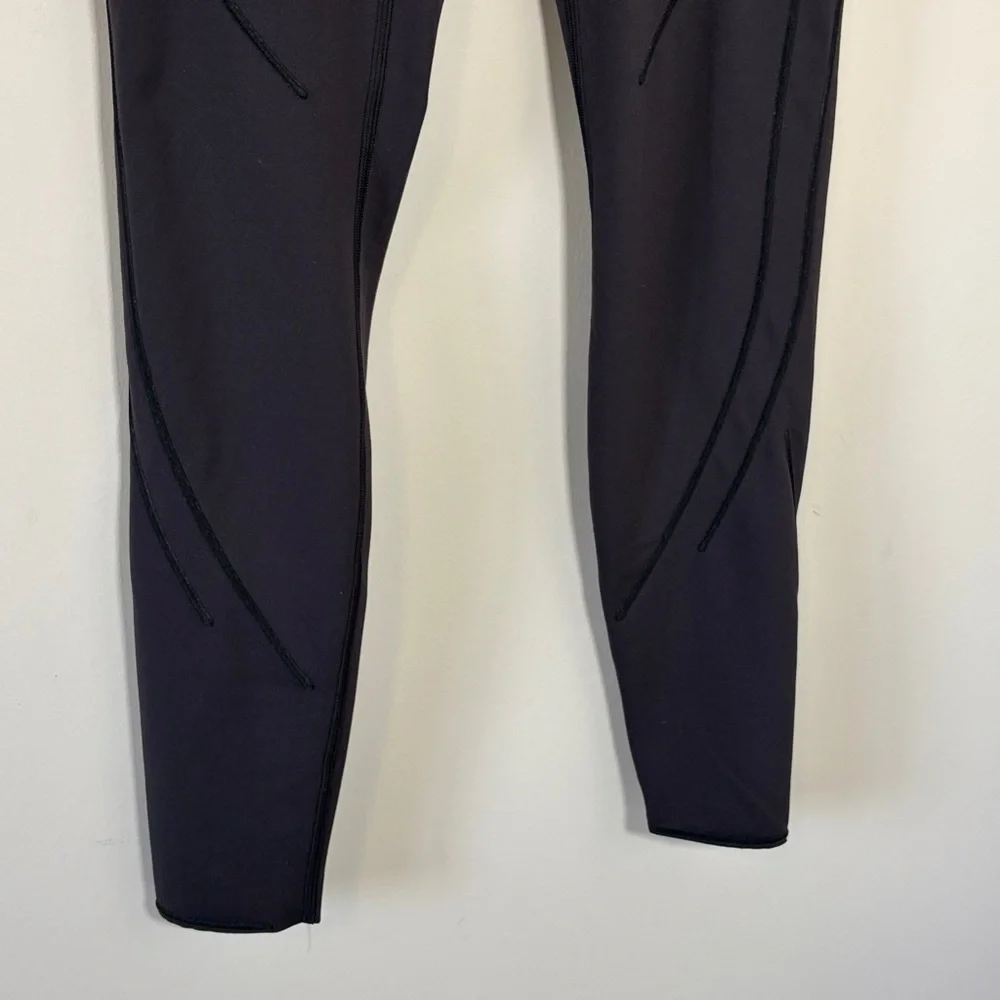 Lululemon Get in Line Super High Rise Tight 28 inch Black Legging Sz 8 - Picture 8 of 15